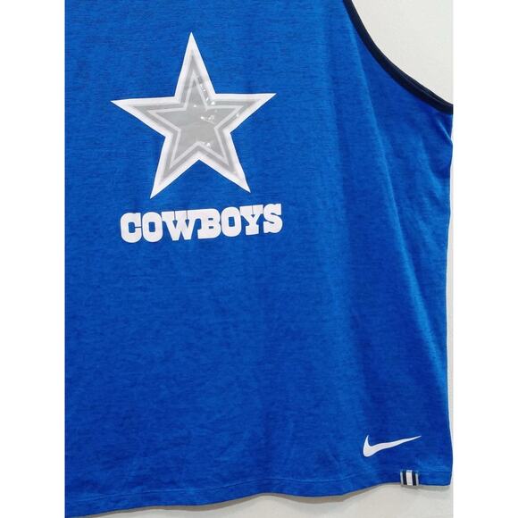Nike Dri Fit Men’s Tank Dallas Cowboys NFL Football Navy & Gray Size XL - Picture 6 of 12